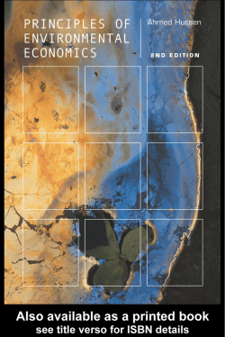 Principles of Environmental Economics