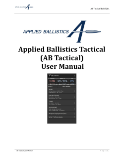 (AB Tactical) User Manual