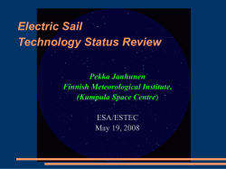 Tether Direction Sensors - Electric Solar Wind Sail