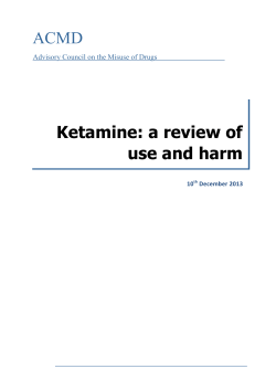 Ketamine: a review of use and harm
