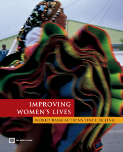 Improving Women`s Lives