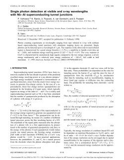 Single photon detection at visible and x