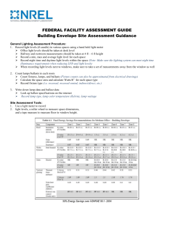 Building Envelope Site Assessment Guidance