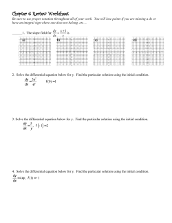 Chapter 6 Review Worksheet