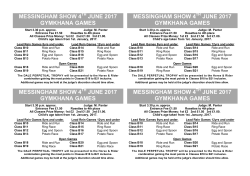 june 2017 gymkhana games