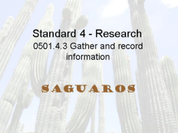 Gathering and Recording Information