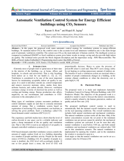 Automatic Ventilation Control System for Energy Efficient buildings