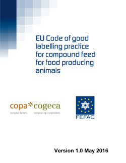 Community Code of good labelling practice for compound