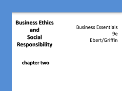 Business Ethics and Social Responsibility chapter two