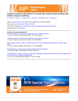 Analytical energy loss distribution for accurate high resolution depth