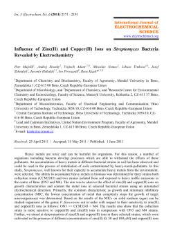 and Copper(II) Ions on Streptomyces Bacteria Revealed by