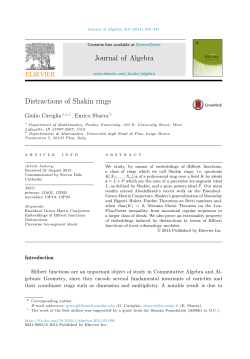 Distractions of Shakin rings - Dipartimento di Matematica
