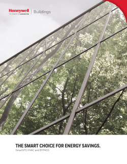 SmartVFD HVAC and BYPASS The Smart Choice for Energy Savings.