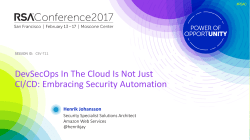 DevSecOps In The Cloud Is Not Just CI/CD
