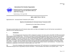 Spectrum considerations for Universal Access Transceiver