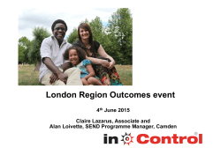 London Region Outcomes event