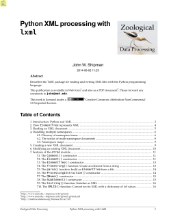 Python XML processing with lxml