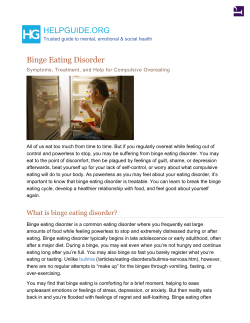 Binge Eating Disorder
