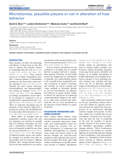 Microbiomes, plausible players or not in alteration of host