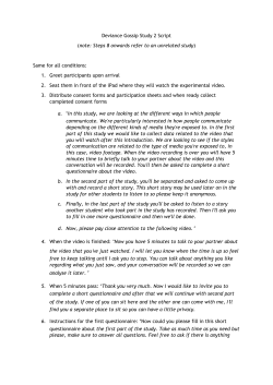 Deviance Gossip Study 2 Script (note: Steps 8 onwards refer to an