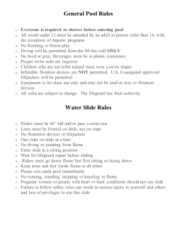 General Pool Rules Water Slide Rules