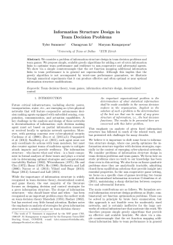 Information Structure Design in Team Decision Problems