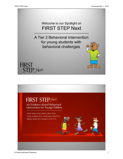 First Step to Success - Pacific Northwest Publishing