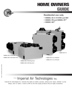 home owners guide - Imperial Manufacturing Group