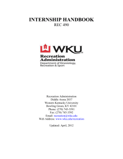 internship handbook