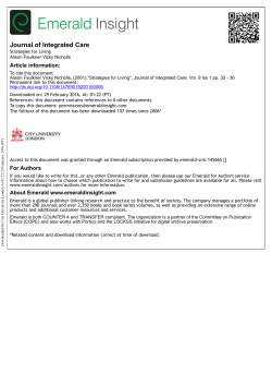 Strategies for Living - Mental Health Foundation