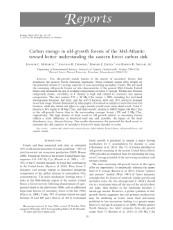 Carbon storage in old-growth forests of the Mid