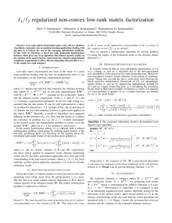 l1/l2 regularized non-convex low-rank matrix factorization