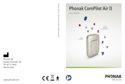 Phonak ComPilot Air II User Guide