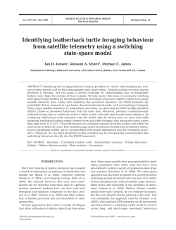 Identifying leatherback turtle foraging behaviour from satellite