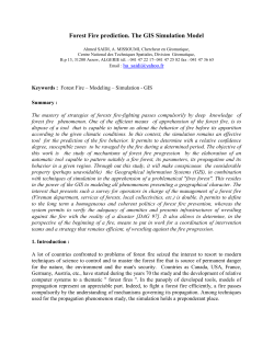 The use of the GIS into the Forest Fire prediction