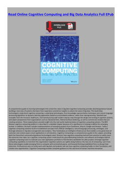 Read Online Cognitive Computing and Big Data