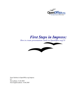 First Steps in Impress:
