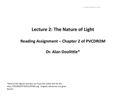 Lecture 2 - Doolittle