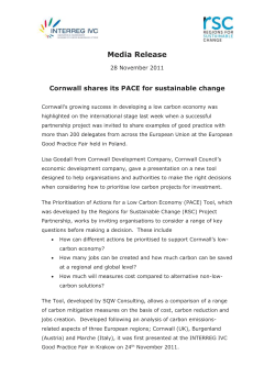 ESF Award Press release - Cornwall Development Company