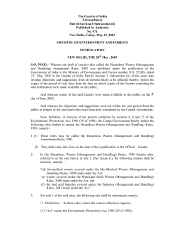 The Gazette of India Extraordinary Part-II-Section-3-Sub