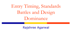 Timing of Entry