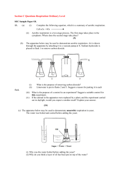 Section C Questions Respiration Ordinary Level