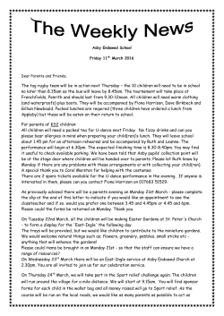 The tag rugby team will be in action next Thursday &ndash; the 10 children