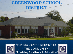 Annual Report 12-13 - Greenwood School District