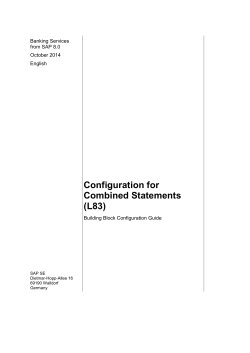 Configuration for Combined Statements