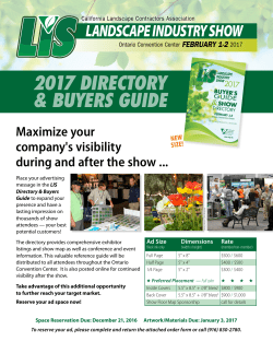 Show Directory - California Landscape Contractors Association