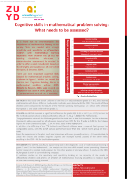 Cognitive skills in mathematical problem solving: What needs to be