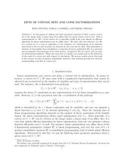 LIFTS OF CONVEX SETS AND CONE FACTORIZATIONS 1