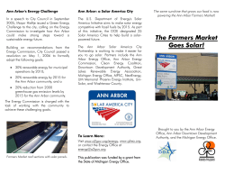 The Farmers Market Goes Solar!
