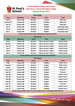 Boys Rugby St Paul`s Middle and Senior School Sport Home Game